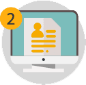 Fill out the registration form with your correct personal data.